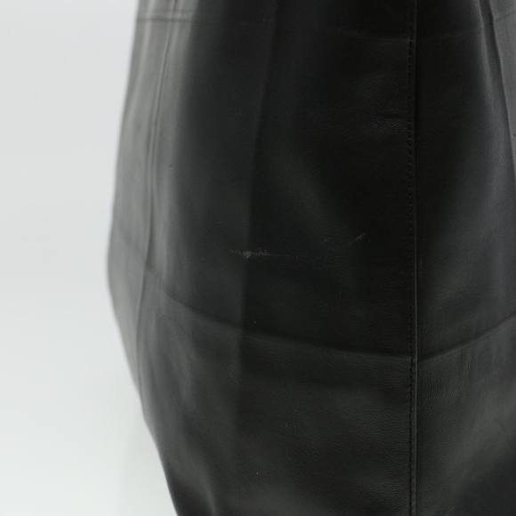 PRADA Tote Bag Leather Black Auth hk724 - Picture 4 of 16